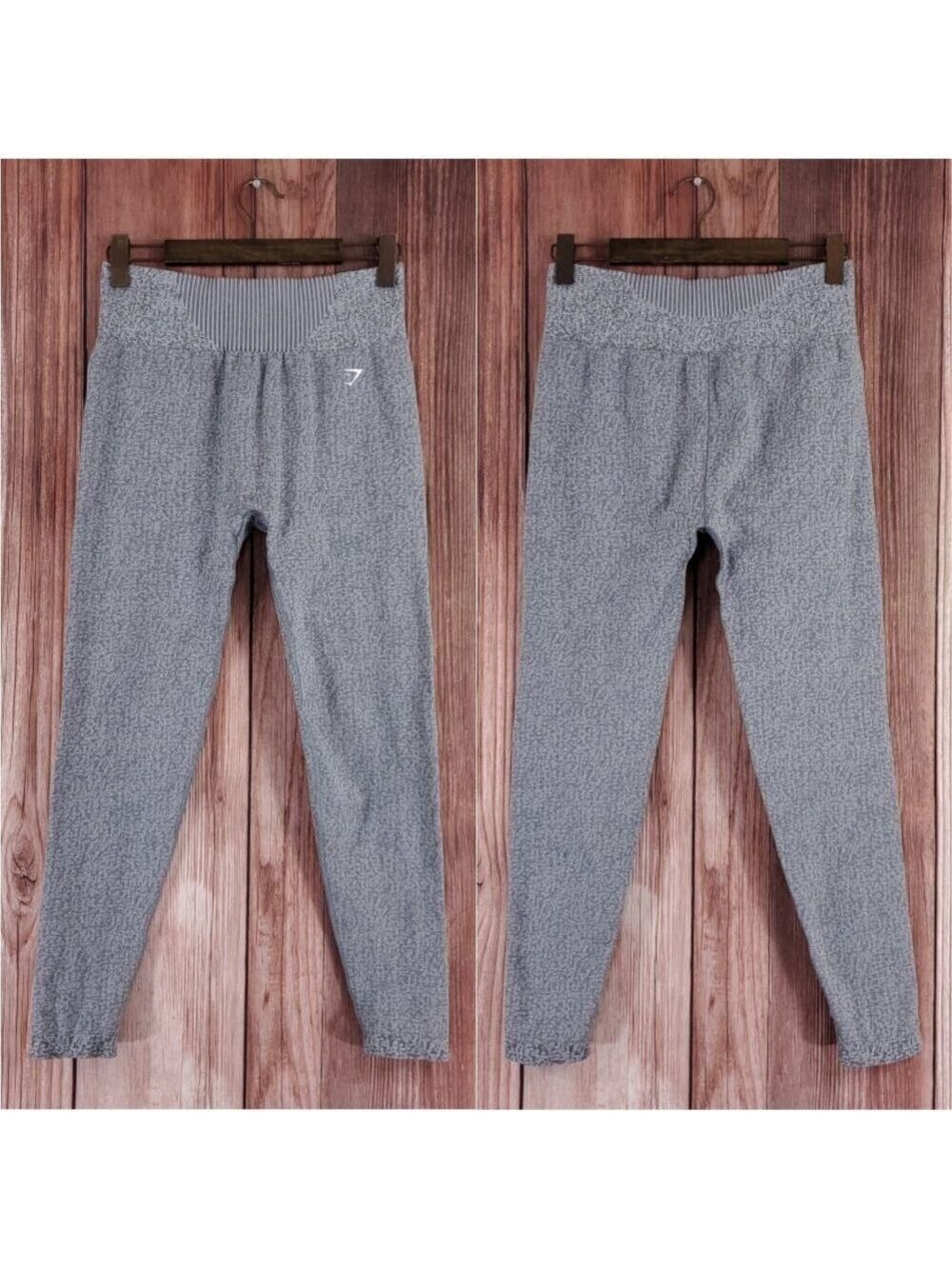 *FLAW* Gymshark Womens Size XL Marl Seamless Leggings Gray